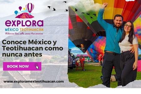 Balloon Flight + Breakfast in a cave + Pick up CDMX + Pyramids