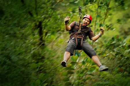 Cozumel: Zip Line Adventure, Buffet & Open Bar at KUZÁ Beach Park