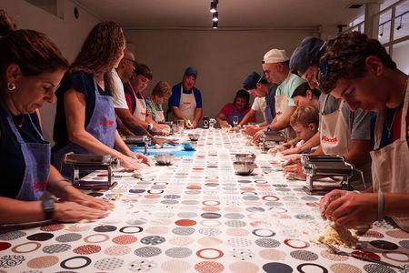 Make fresh pasta and Italian aperitivo In Barcelona