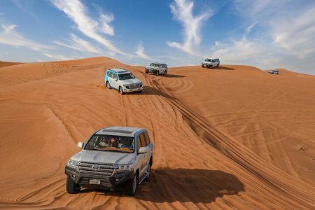 Dubai Premium Red Dunes Safari, Camels & 5* BBQ at Al Khayma Camp