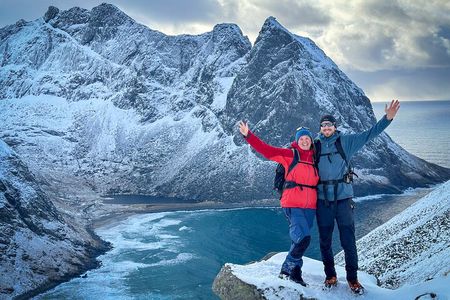 Western Lofoten: Winter Hike / Snowshoe Hiking Adventure