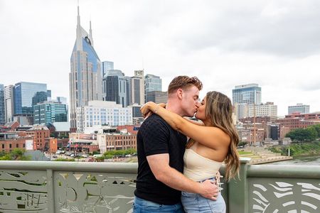 Romantic Couples Photoshoot on the Nashville Riverfront