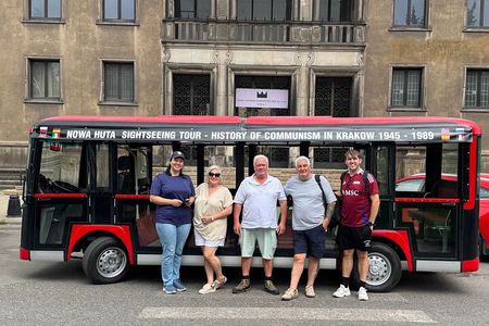 Krakow: Communism City Sightseeing Tour Nowa Huta E Golf Car