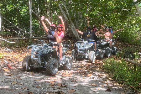 Atv Adventour : Cenote Jade Cavern, Transportation & Tequila