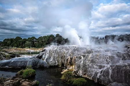 Auckland: Rotorua Te Puia & Maori Village Tour with Haka 