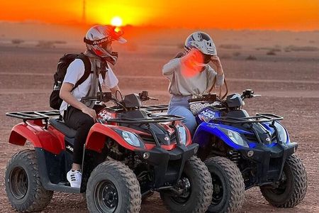 Quad Bike and camel ride with sunset dinner show in agafay desert