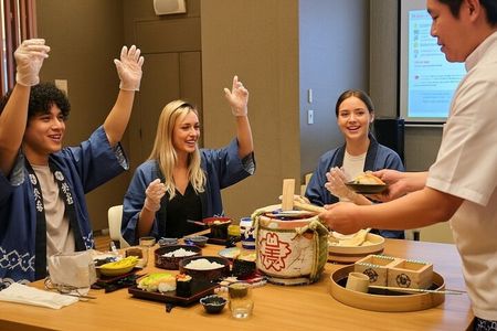 Interactive Sushi Making with Sake Ceremony