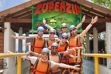 Roatan: Zuperman Zip & Zipline Tours Only