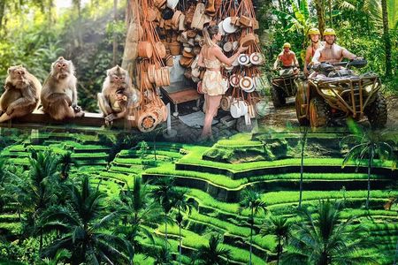 Full Day ATV Ride, Monkey Forest,Tegalalang Rice Terrace 