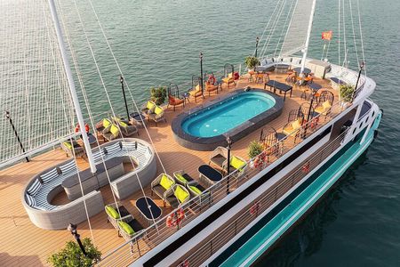 Amethyst Luxury Halong Cruise From Hanoi by Limousine Transfer