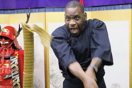 Trial slashing in Bushido with Samurai Sword real sharpnes