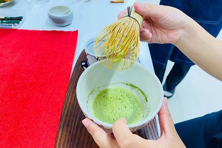 Japanese tea and local sweets