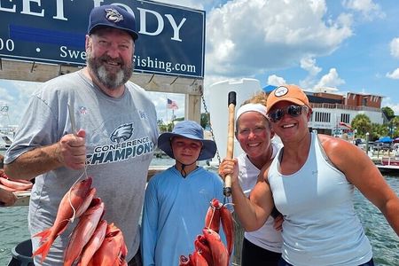 6 Hour Family Friendly Party Boat Fishing in Destin