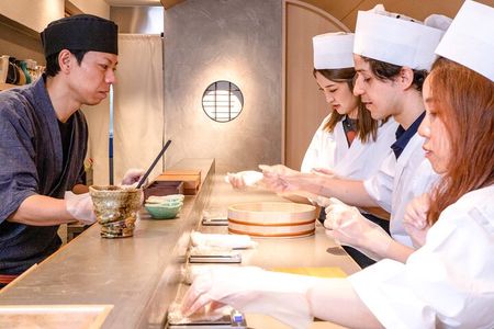 Sushi Making in Tokyo at a Michelin-Listed Restaurant