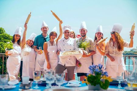 Authentic Sicilian Cooking Class in a Historic Seafront Villa