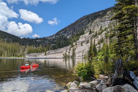 Alpine Lake Float and Guided Hike in the Bitterroot Mountains