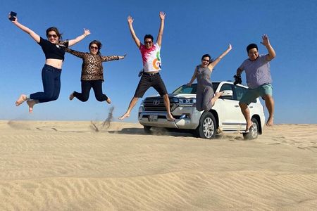 Doha Layover Desert Safari: Dune Bashing, Camel Ride & Inland Sea