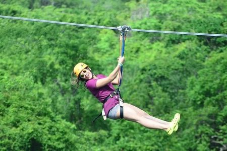 Marrakech: 4 Line Zipline Tour with breakfast in Atlas mountains