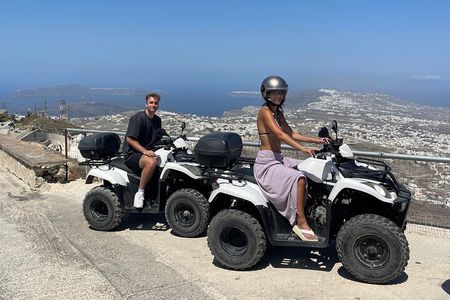 Santorini ATV Highlights Tour: Oia, Viewpoints & Volcanic Beaches