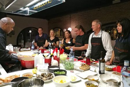 Premium Spanish Cooking Class in Designer Loft: Paella & Tapas