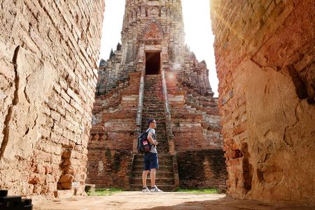 Glittering Ayutthaya Tour to Famous Sights, Market & Sunset Boat 