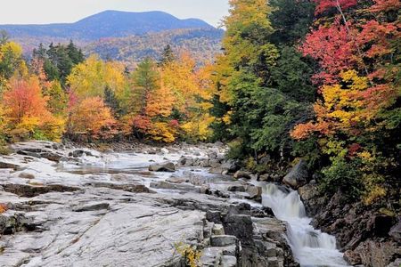 Boston Fall Foliage Day Trip to White Mountains, Lost River Gorge
