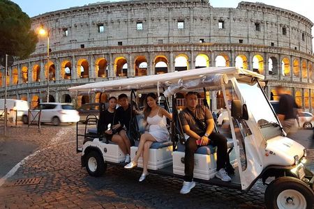 Rome Highlights by Golf Cart Shared Tour of Top Landmarks