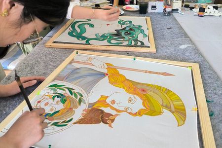 Art workshop-- Create your own greek silk scarf in Athens !