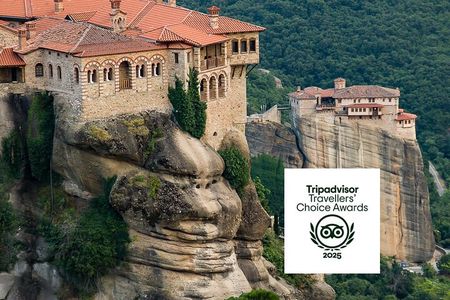 Meteora Monasteries & Caves DayTrip from Athens with Greek Lunch 