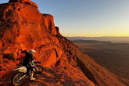 Enduro adventure directly at Zion National Park