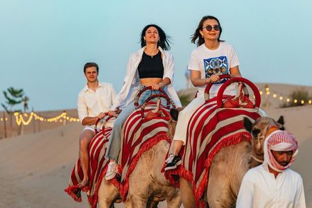 VIP Desert Safari in Dubai with Pick/Drop, Sunset, BBQ, Live show
