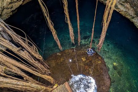 Quick Getaway Cave Expedition and Cenotes Swim from Merida