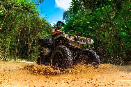 ATV Adventure with Ziplines Cenote from Playa del Carmen
