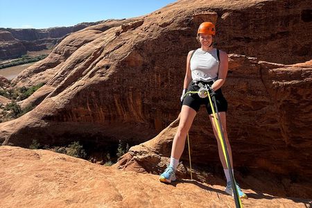 Discover Moab Rappelling on a Private Canyoneering Adventure