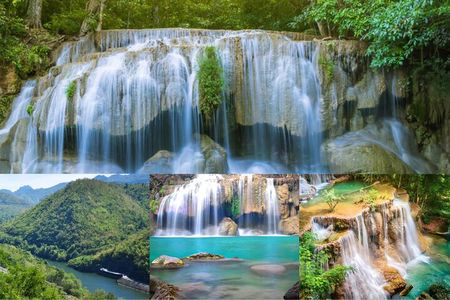 Private Tour to Erawan Waterfall and Boat Tour in Kanchanaburi 