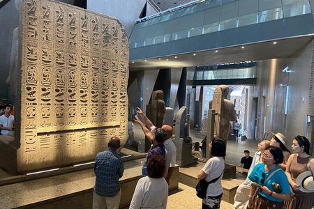 Grand Egyptian Museum, King Tut, Khufu Boat, and Egyptian Lunch