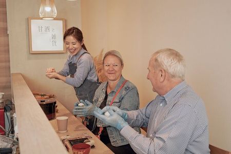 Tokyo Rice Ball Making Class and Bike Tour of the Local Area