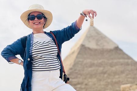 private ViP Giza Pyramids , Sphinx and mummification temple 