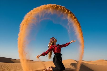 Dubai Morning Desert Safari with Sandboarding, Camel Ride
