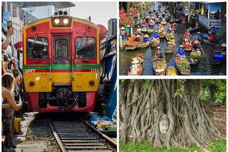 Private Tour to Railway Market, Floating Market And Ayutthaya