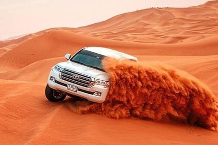Red Dune Desert Safari with Camel Riding Sand Boarding BBQ Dinner