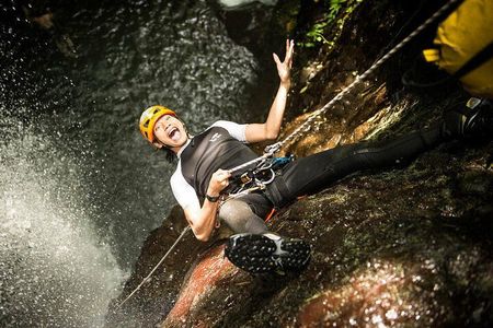 5Hrs Intermediate Canyoning in Bali (Pickup + Lunch & GoPro)