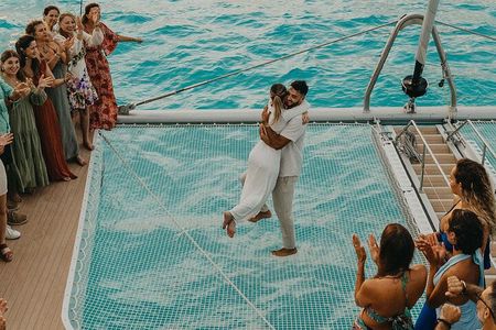 Sunset Cancún Mayëy Premium Catamaran Dinner with Open Bar