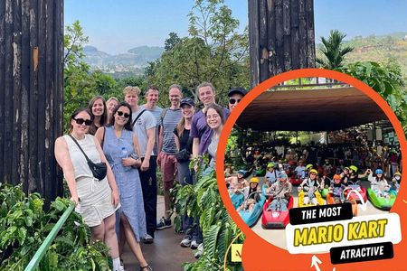 Dalat Top Tourists Sights - Waterfall & Mario Kart