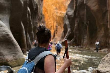 Private Narrows Slot Canyon Hike in Zion Canyon