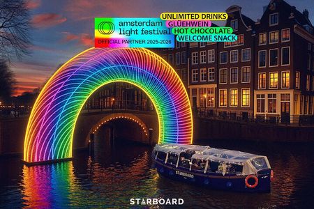 Amsterdam: Light Festival Cruise with Unlimited Drinks Option