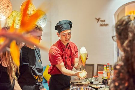 Rose Kitchen: Vegan Cooking, Temple & Market Tour + Free Transfer