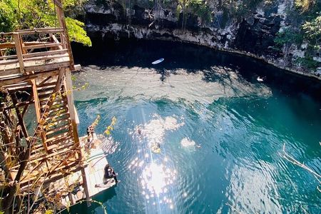 Open Cenote Bike and Swim Tour in the Jungle