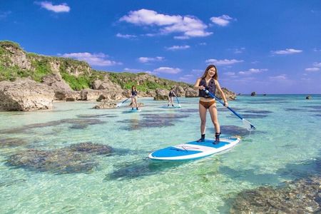 [Miyako Island/Full Day] Sea Turtle Snorkeling & SUP or Canoe