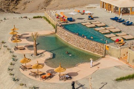 Agafay Desert Pool Day Pass with Lunch & Transfers from Marrakech